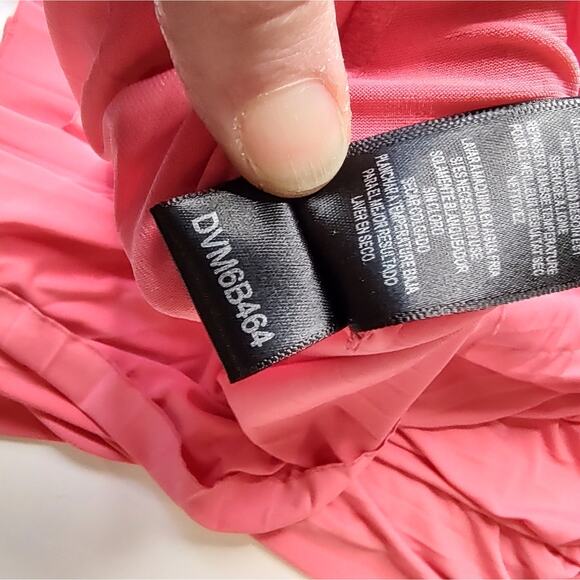 MaxAndCleo NWT Coral Sunburst Pleated Mini Dress Size 8 - Picture 3 of 16